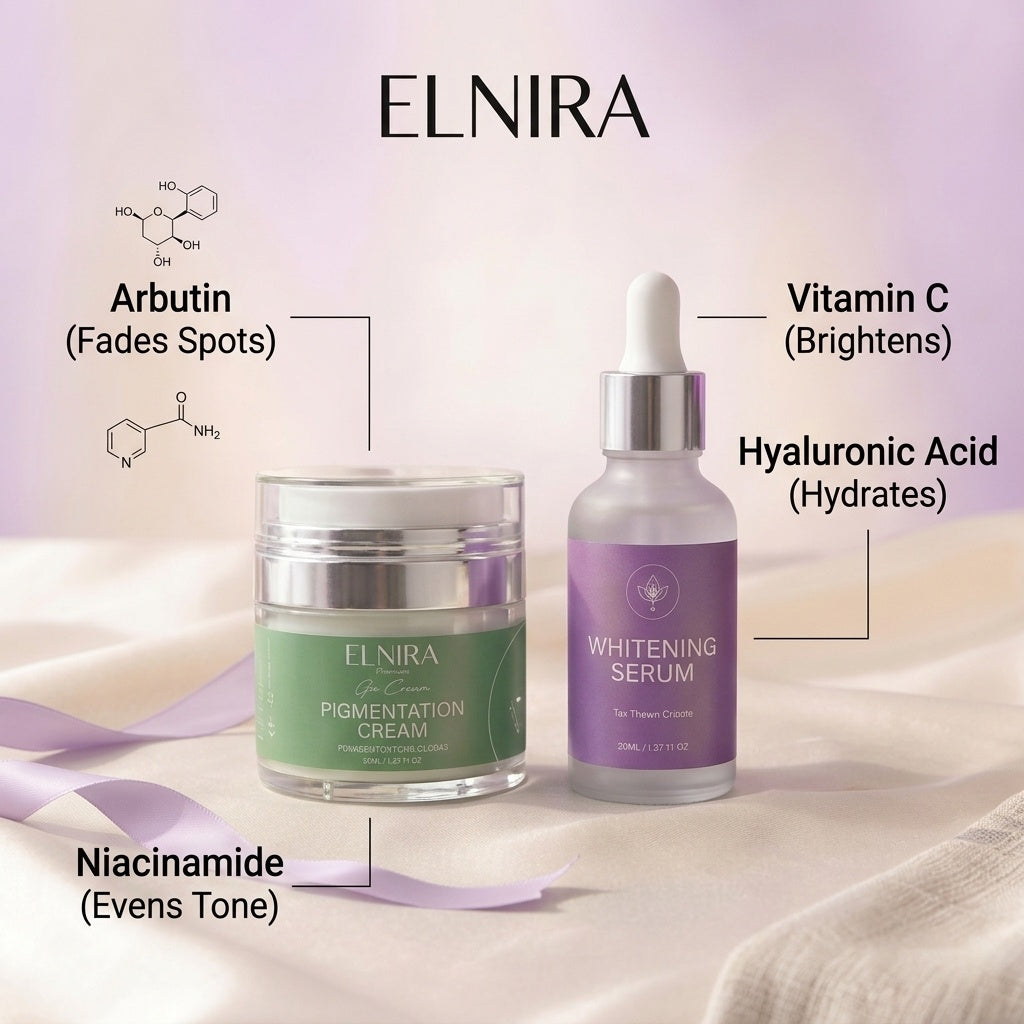 Elnira Clarity Glow Kit | Whitening Serum + Skin Clarity Cream