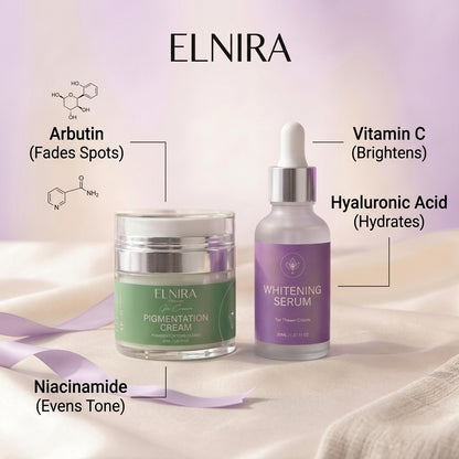 Elnira Clarity Glow Kit | Whitening Serum + Skin Clarity Cream