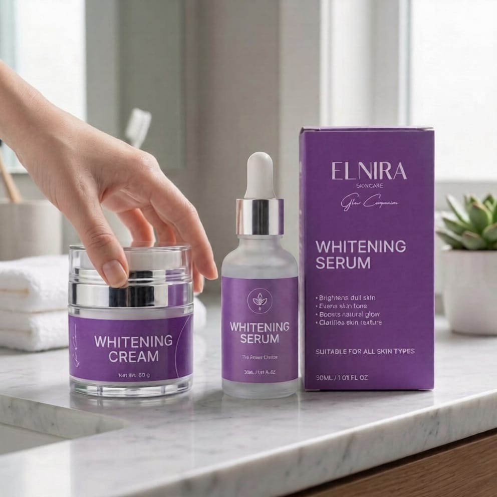 Elnira Glow Starter Kit | Whitening Cream + Whitening Serum