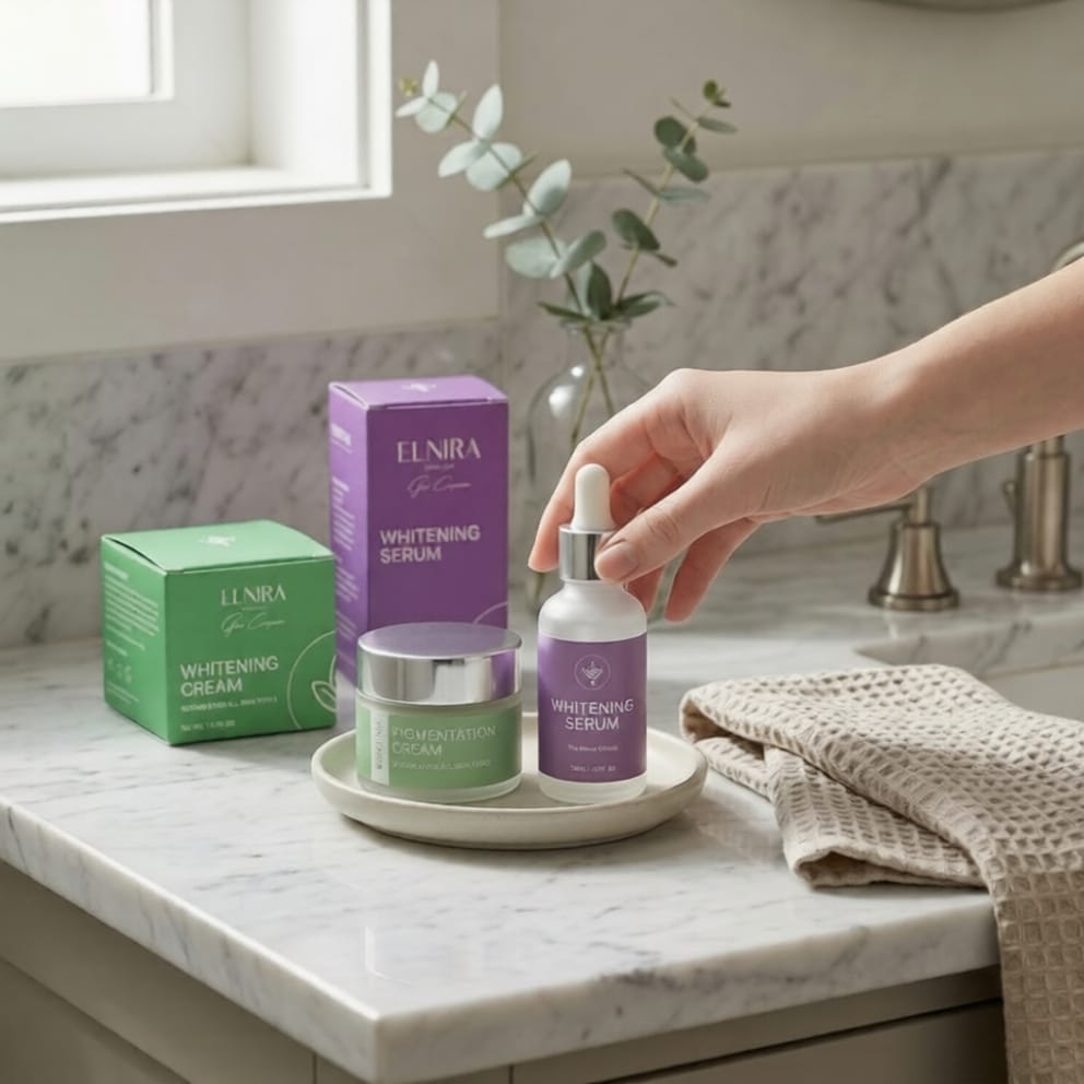 Elnira Clarity Glow Kit | Whitening Serum + Skin Clarity Cream